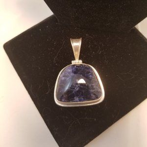 Silpada sterling silver and sodalite pendant